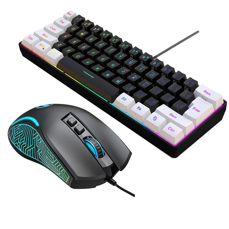 Gaming Keyboard And Mouse Wireless - Kit Combo Clavier et Souris Gaming