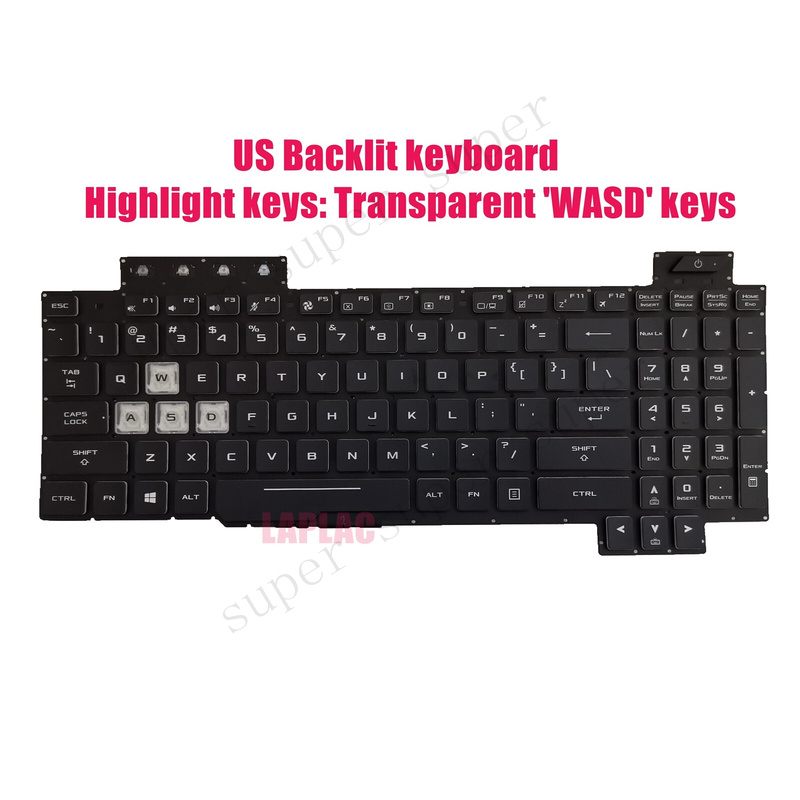 Gaming Keyboard Backlit - Clavier rétroéclairé SSS+ US pour ASUS