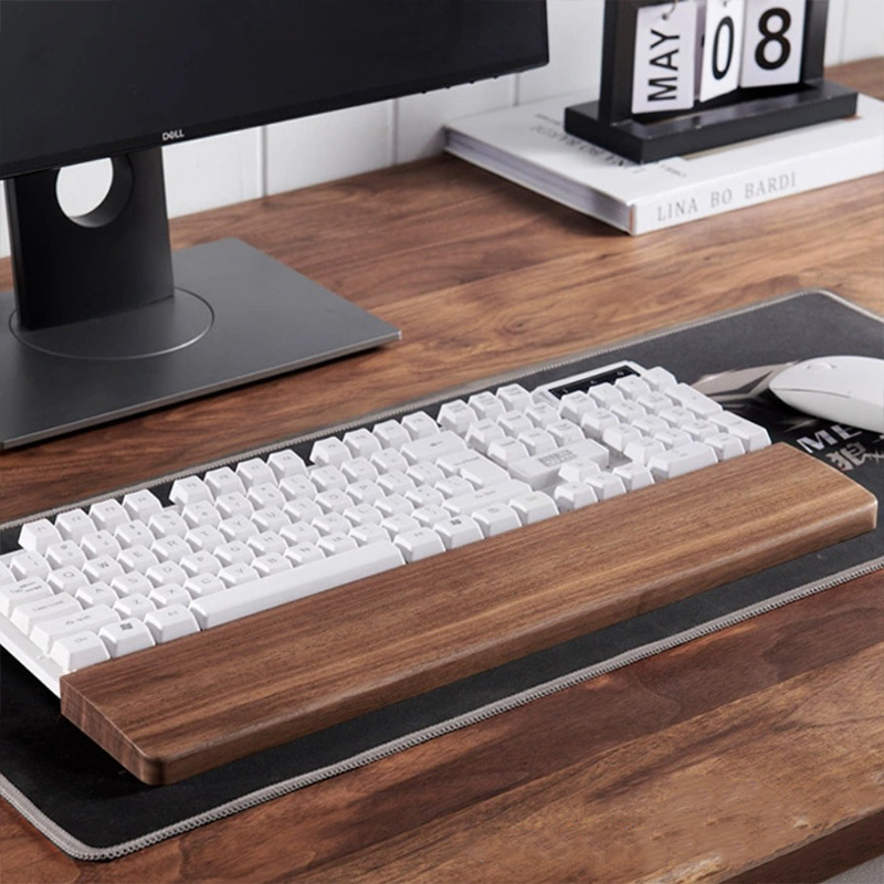 Wrist Rest Wood - Clavier de Brochure Solide, Coussin de