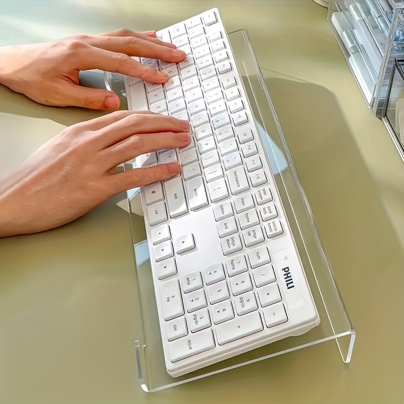 Keyboard Gaming Transparent - Support de clavier en acrylique, organisateur