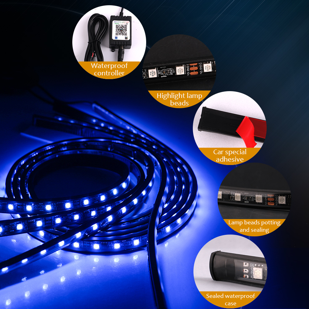 Bande lumineuse LED pour voitu - Rgb Underglow Strip avis et prix