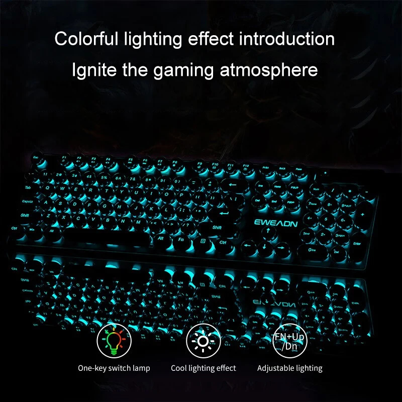 Ensemble clavier et souris rét - Gaming Keyboard Backlit avis et prix