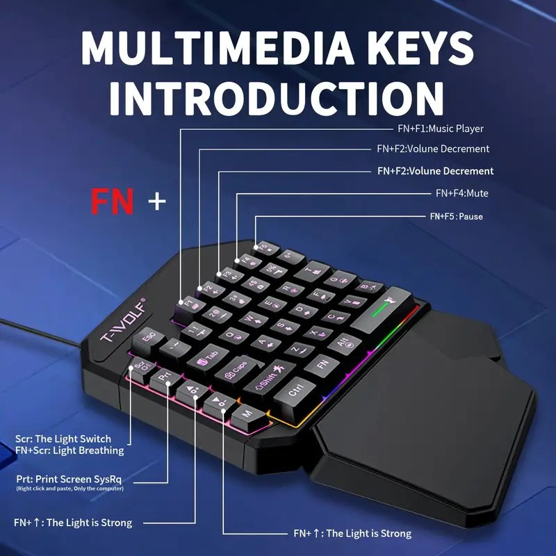 FocusOnPC TF900 Convertisseur  - Gaming Keyboard Mini Mechanical avis et prix