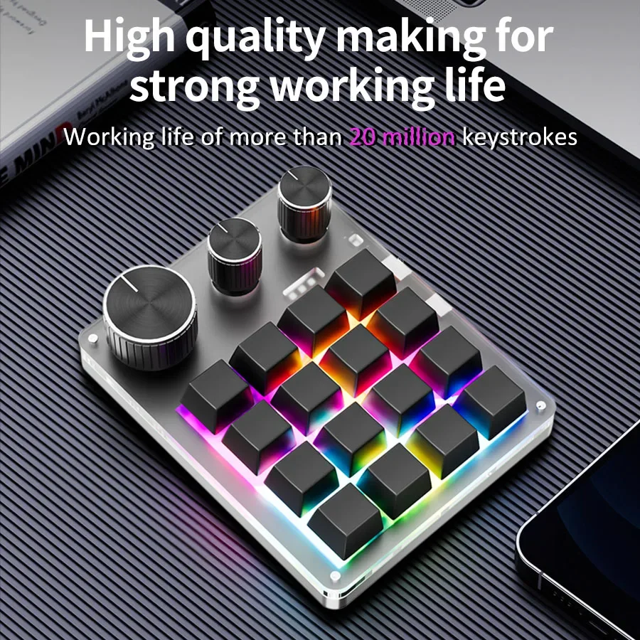 Programmation sans fil Bluetoo - Gaming Keyboard Mini Mechanical avis et prix