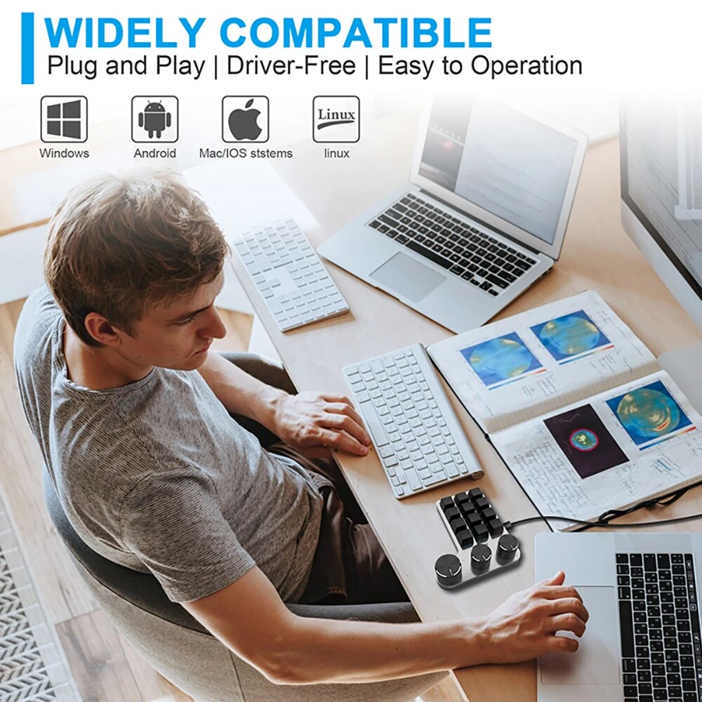 Clavier de jeu mécanique à 3 b - Gaming Keyboard Mini Mechanical avis et prix