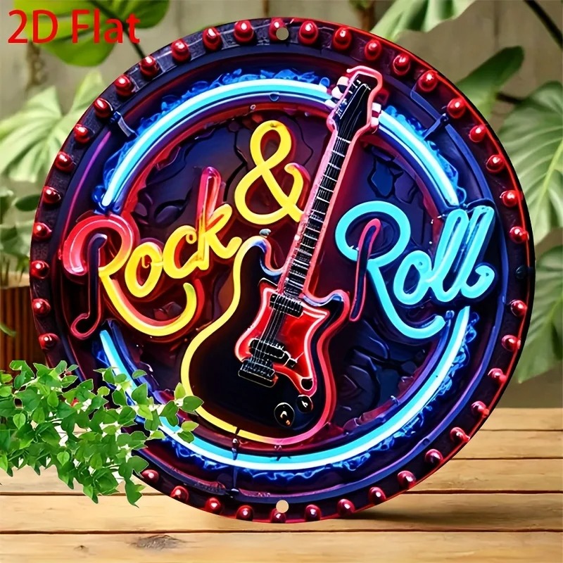 Enseigne au néon vintage rock, - Brass Weight Plate avis et prix