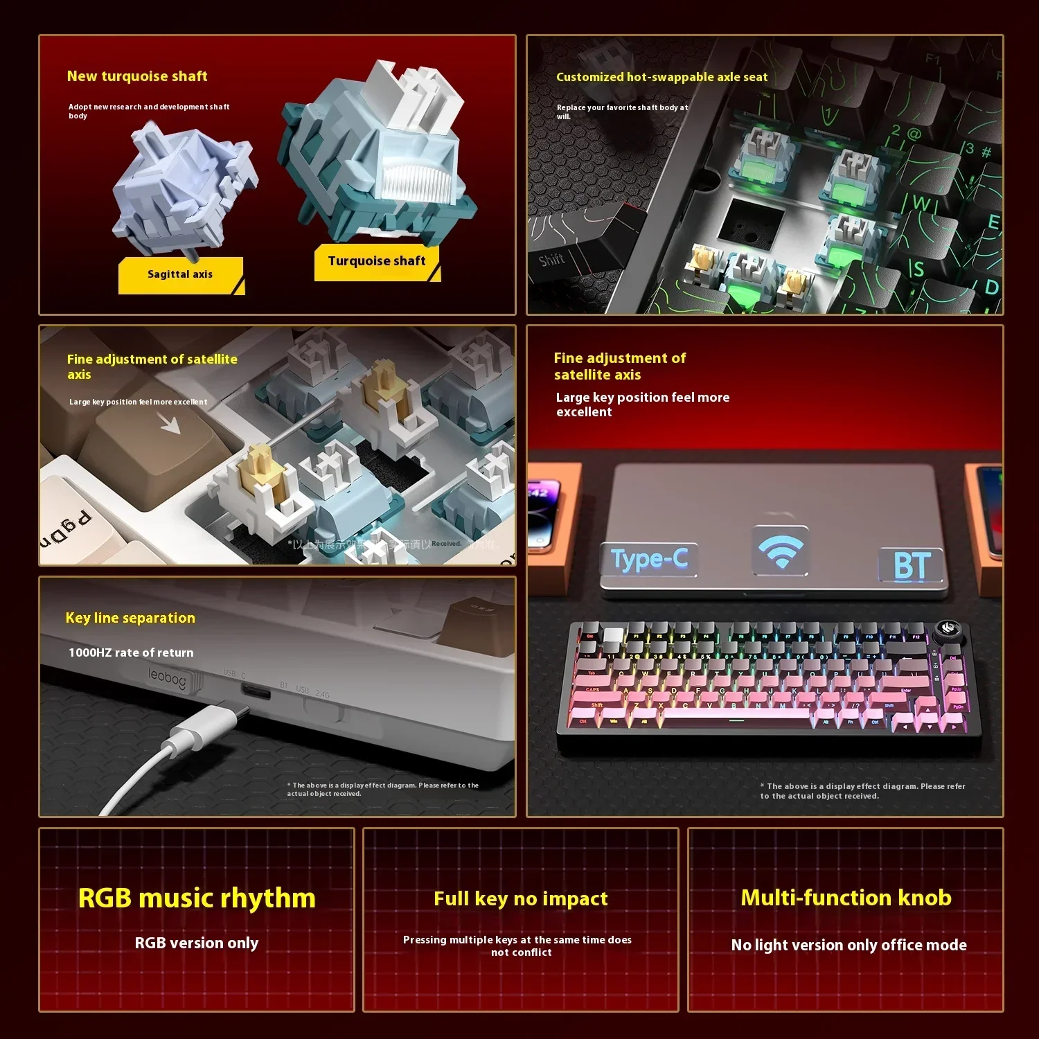 Leobog Hi75C Hi75 Hi75C Pro al - Gaming Keyboard Mini Mechanical avis et prix