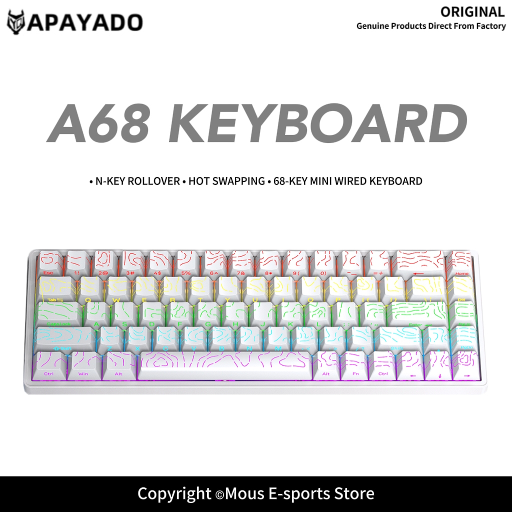 Clavier mécanique filaire APAY - Gaming Keyboard Blue Switches avis et prix