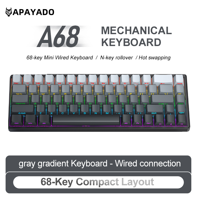 Clavier mécanique filaire APAY - Gaming Keyboard Blue Switches avis et prix